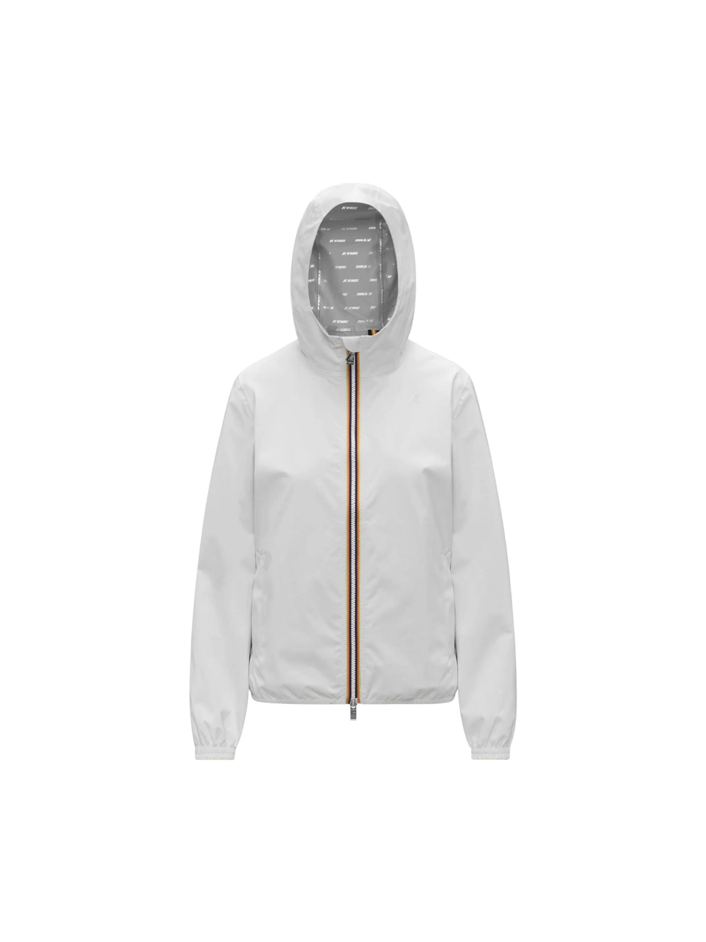K-Way Between-Season Jacket 'K-WAY LIL 2.0 STRETCH DOT GIUBBINO' in White: front