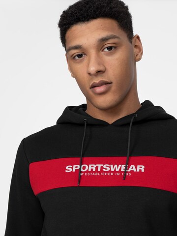 4F Sportsweatshirt i svart