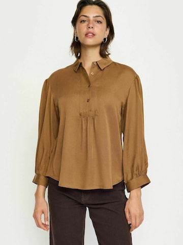 Camicia da donna 'Stormy' di Soft Rebels in marrone: frontale
