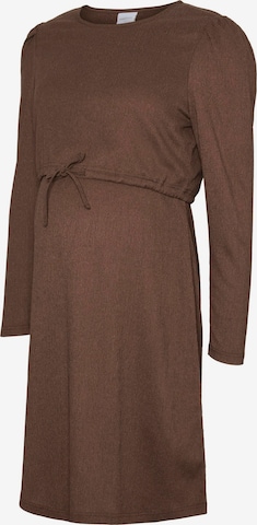 Robe 'MLCaileen' MAMALICIOUS en marron : devant