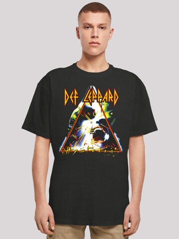 T-Shirt 'Def Leppard Hysteria' F4NT4STIC en noir : devant