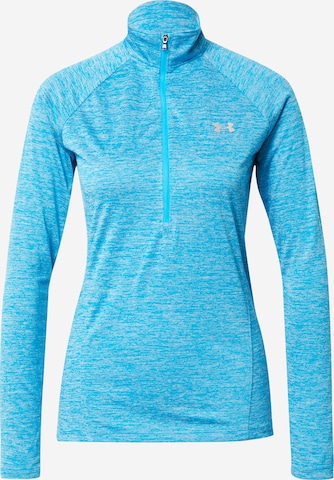 T-shirt fonctionnel UNDER ARMOUR en bleu : devant