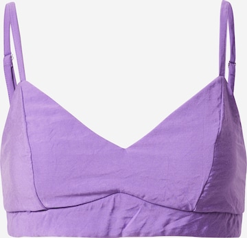 Nasty Gal Bralette Bra in Purple: front