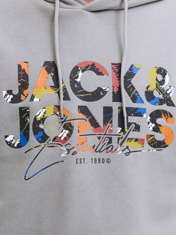 Sweat-shirt 'JJGEPLAS' JACK & JONES en gris