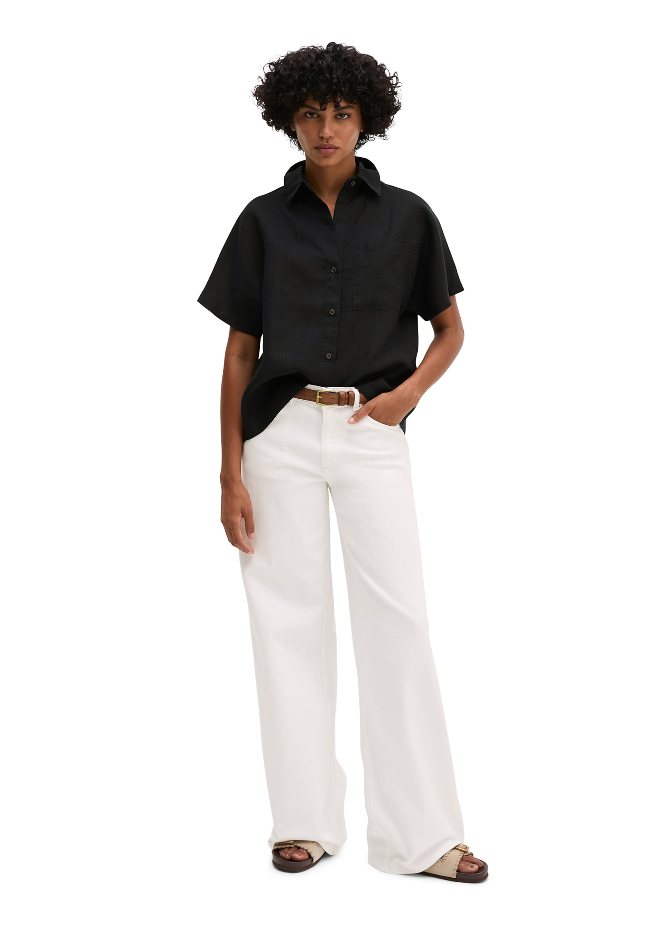 Marc O'Polo Bluse in Schwarz