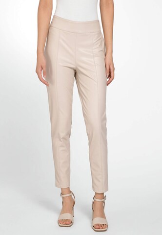 Skinny Pantalon Basler en gris : devant