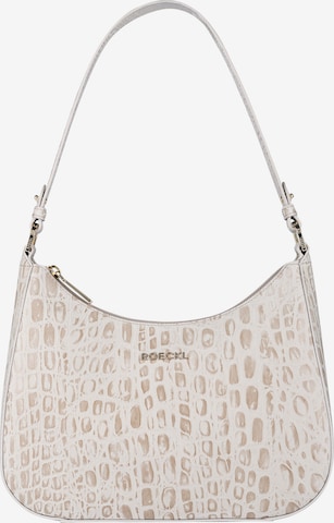 Borsa a spalla 'CLEO SCHULTERTASCHE CROCO SMALL' di Roeckl in beige: frontale