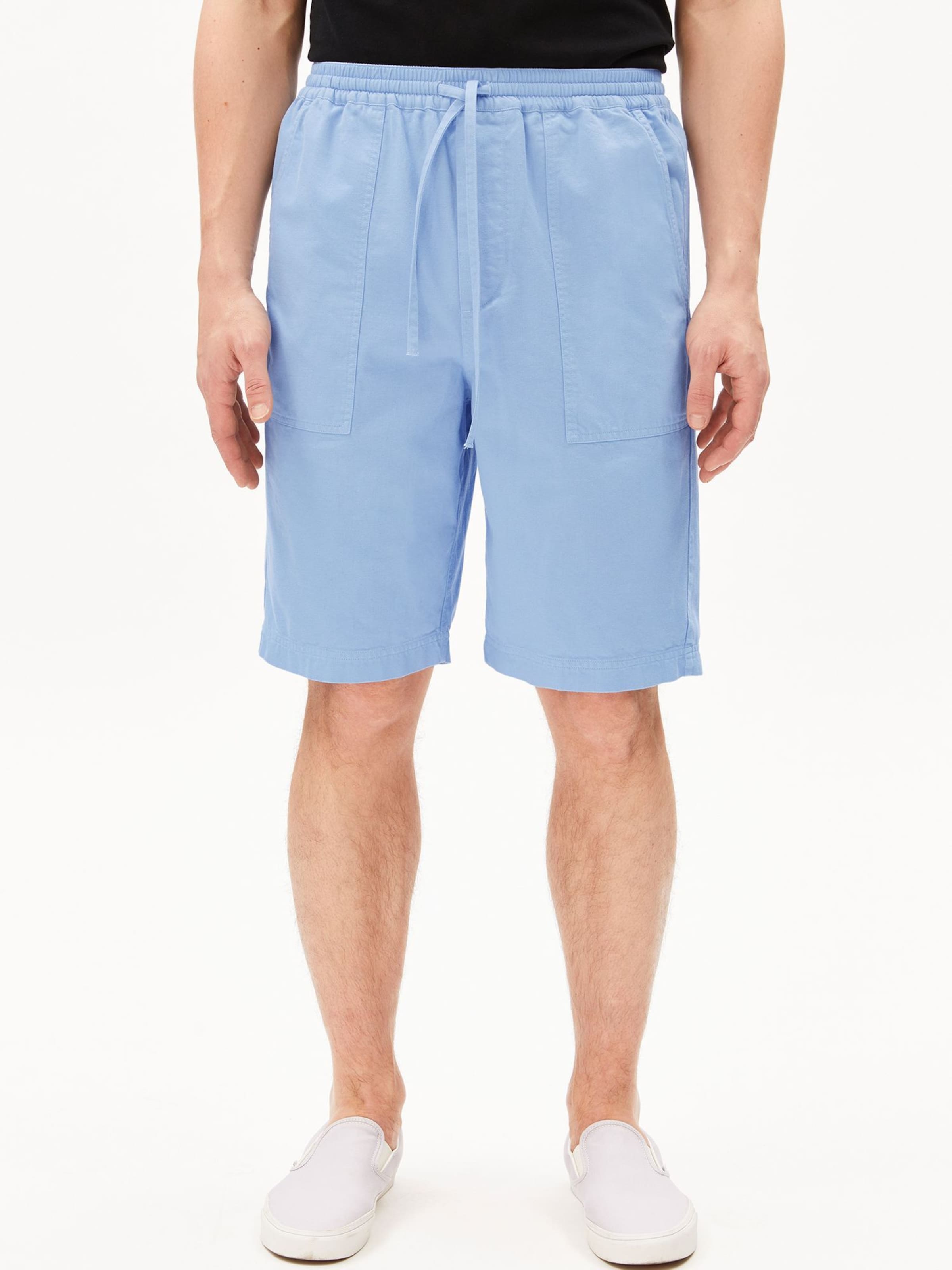 ARMEDANGELS Regular Trousers in Blue: front