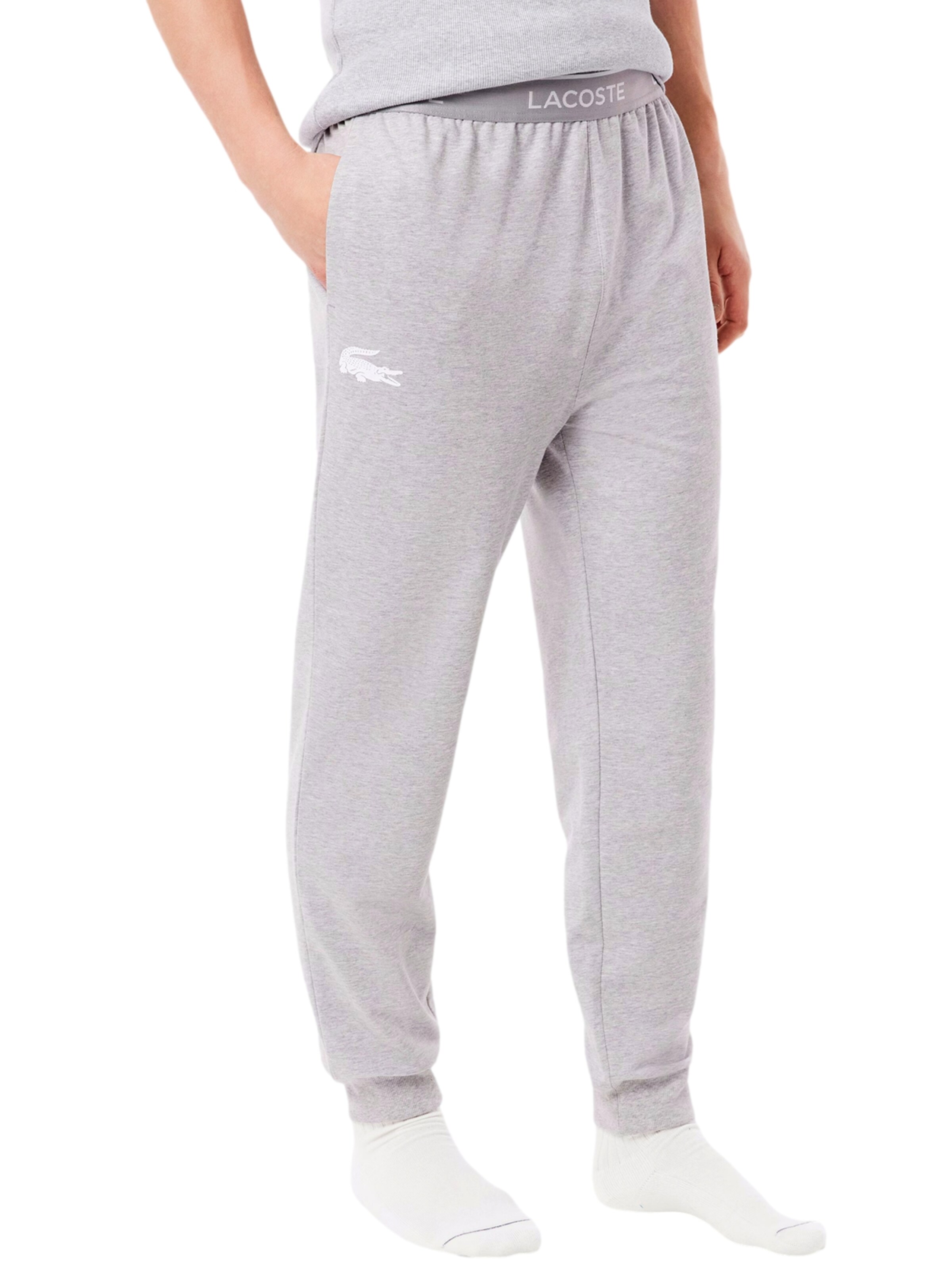 LACOSTE Pyjamasbukser i grå: forside