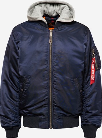 ALPHA INDUSTRIES Between-Season Jacket 'MA-1 ZH' in Blue: front