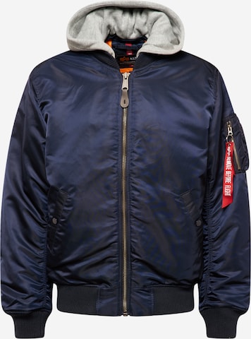 ALPHA INDUSTRIES Between-Season Jacket 'MA-1 ZH' in Blue: front