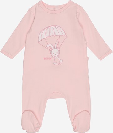 BOSS Kidswear Schlafanzug in Pink: predná strana