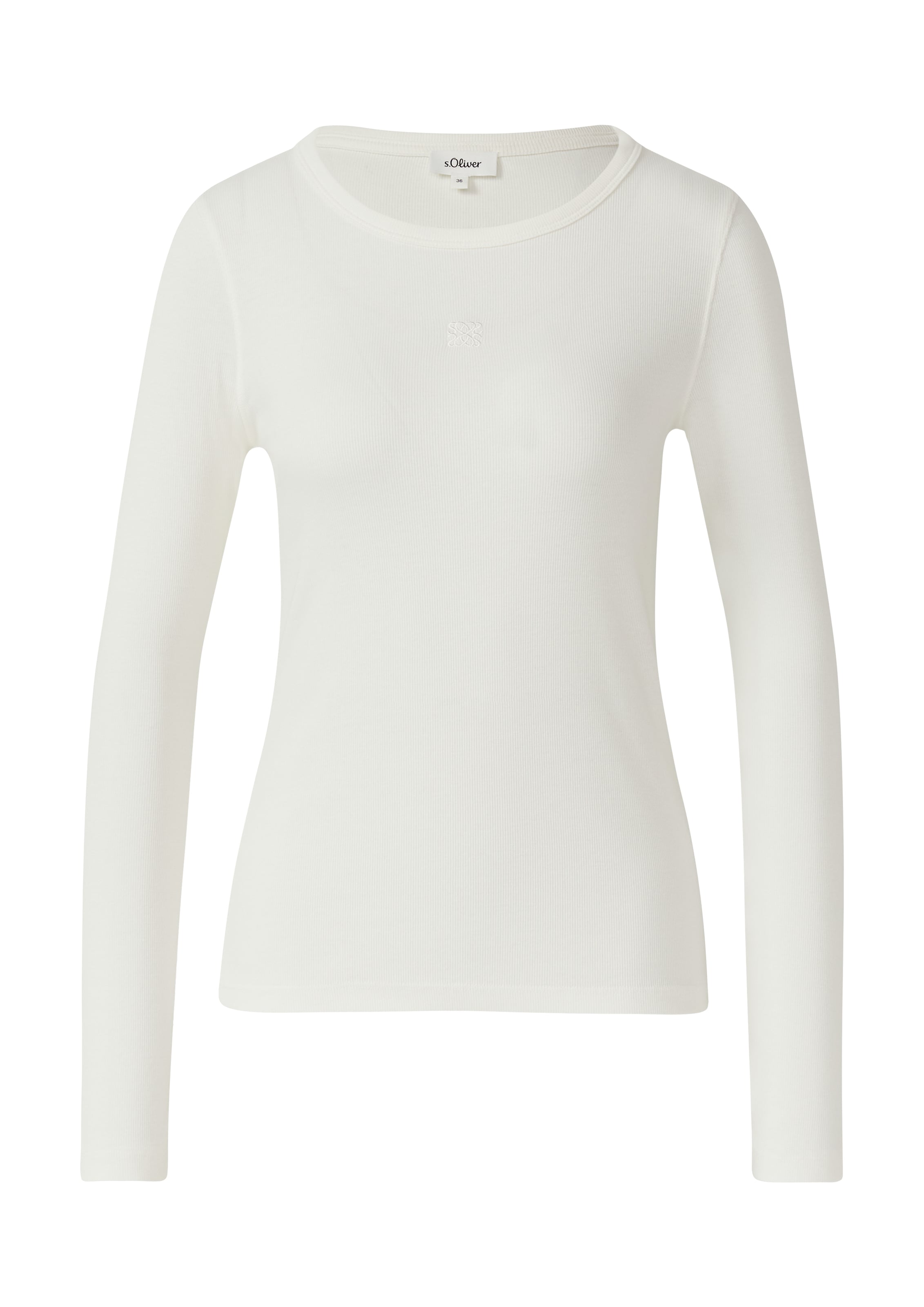 T-shirt s.Oliver en blanc : devant