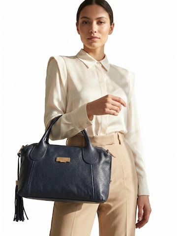 Borsa a mano 'Borsa a Mano Donna Pelle Vacchetta 100% - Modello Lucca Baldinini' di Baldinini Trend in blu