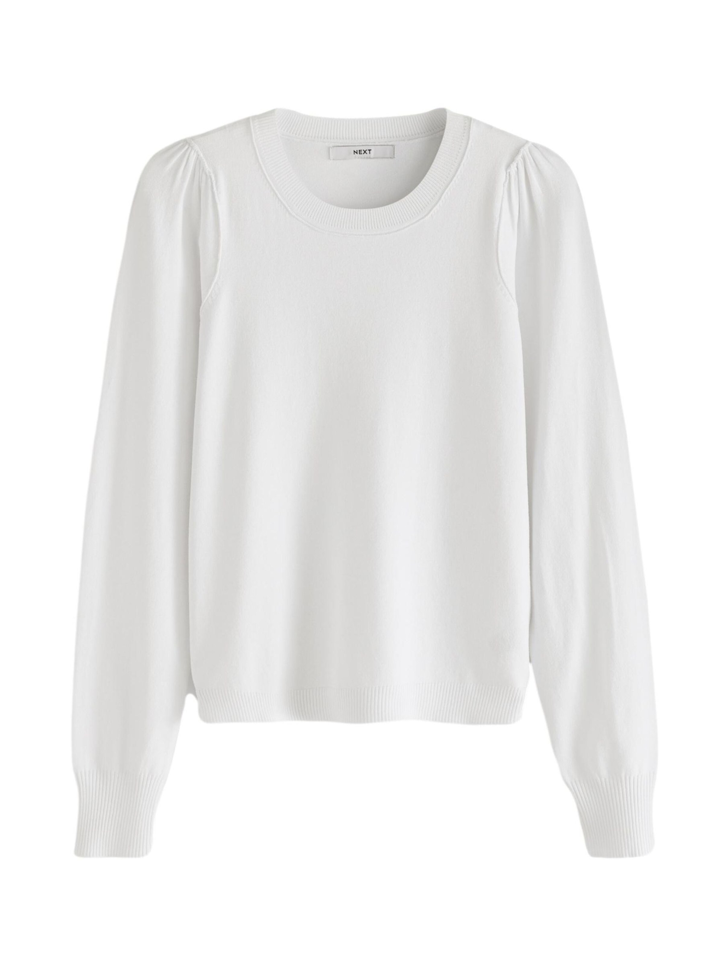 Next Пуловер в бяло: отпред