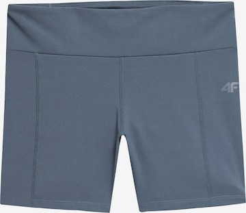 4F - Skinny Calças de desporto em azul: frente