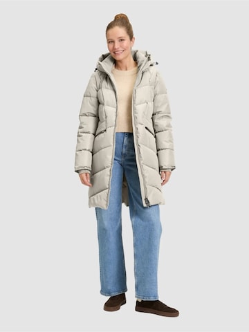 Covered Wintermantel 'Adelle' in Wit