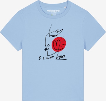 T-shirt 'Self Love' Watapparel en bleu : devant