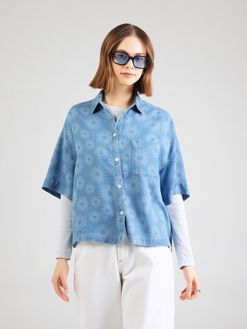 Sublevel Blouse in Blauw: voorkant
