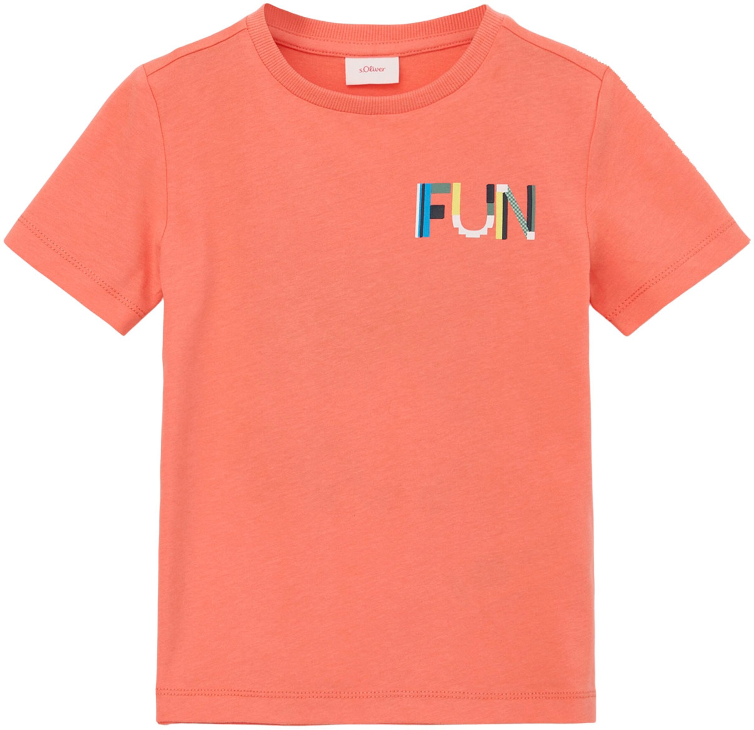 s.Oliver Shirt in 92-98 in Yellow / Salmon / Black / White, Item view
