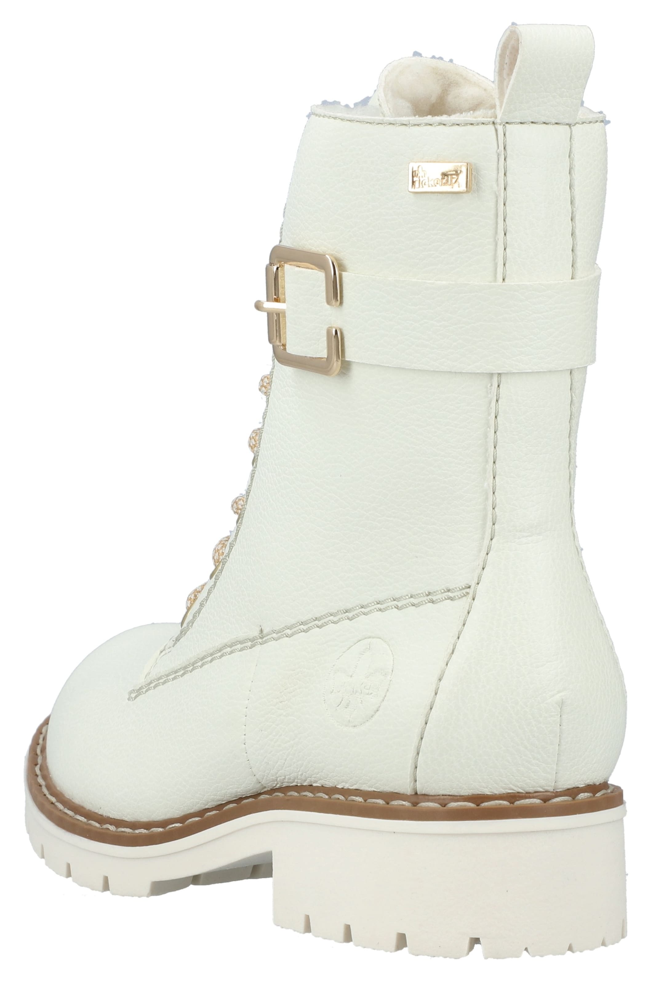 Bottines à lacets Rieker en blanc