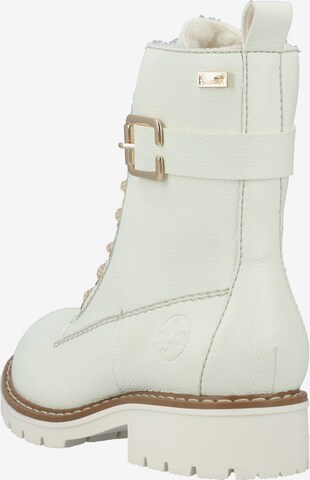 Rieker Lace-Up Ankle Boots in White