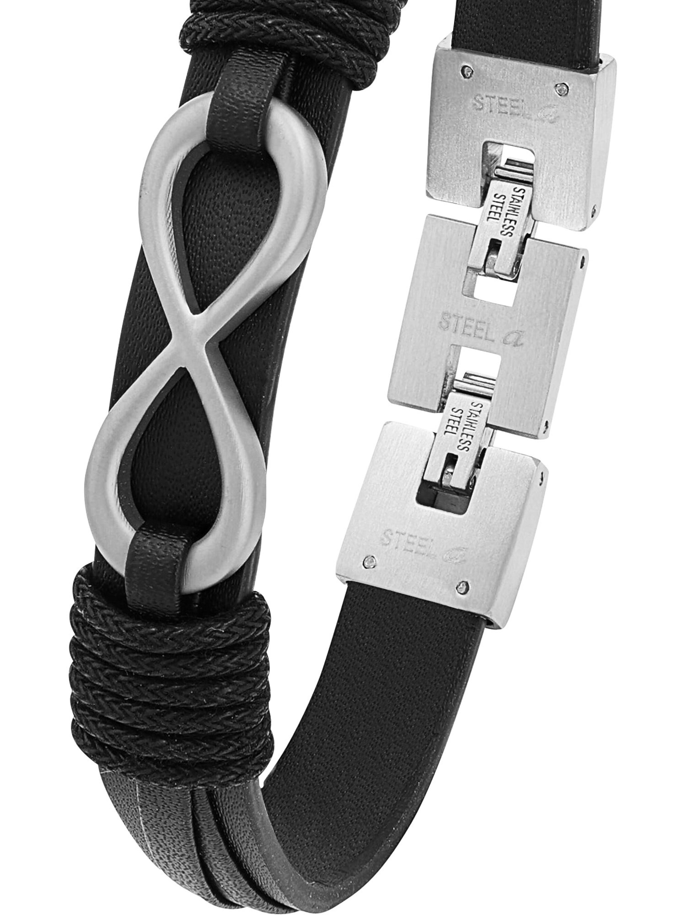 s.Oliver Bracelet 'Infinity' in Black