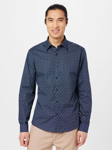 Slim fit Camicia di Michael Kors in blu: frontale