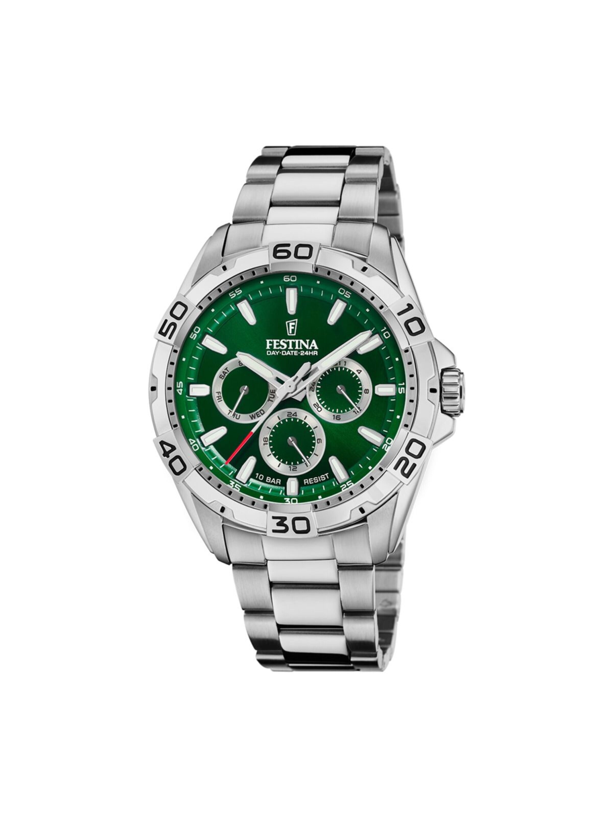 Montre à affichage analogique FESTINA en vert : devant