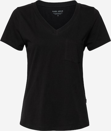 CASA AMUK - Camiseta en negro: frente