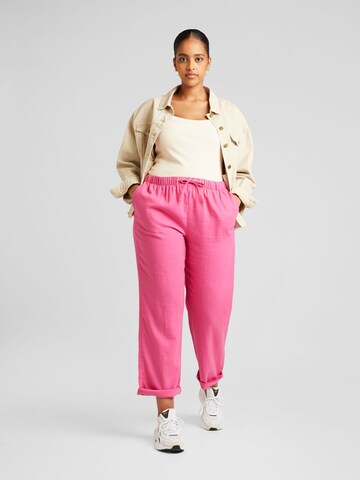 ONLY Carmakoma Loosefit Bukser 'Caro' i pink