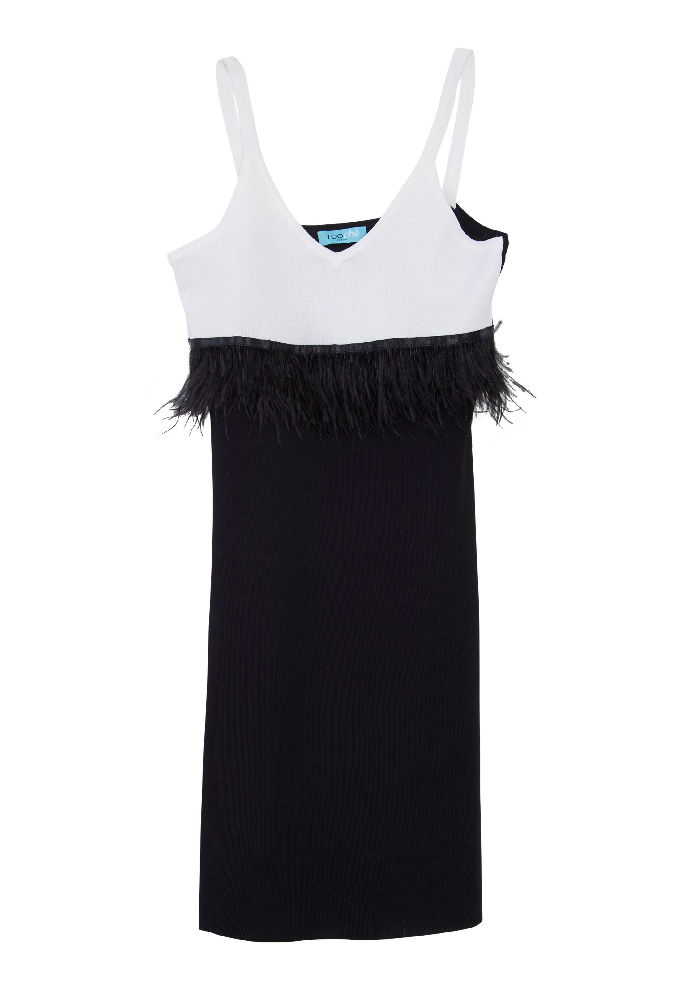 TOOche Kleid in schwarz / weiß, Produktansicht