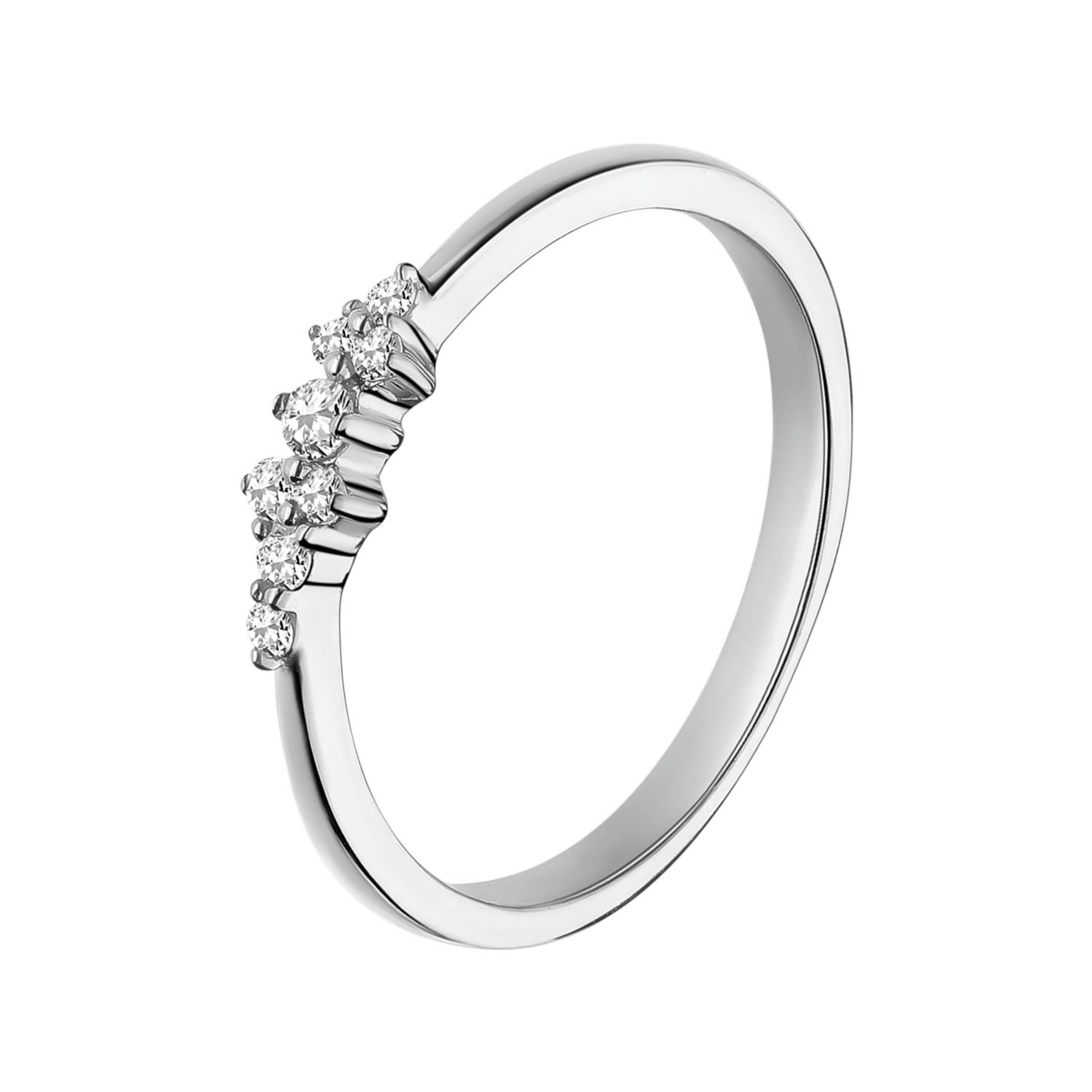 Lucardi Ring in Silver: front