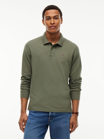 Tommy Jeans - Camisa 'ESS' em verde: frente