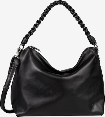 TOM TAILOR Shoulder Bag 'Leah ' in Black: front