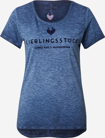 T-shirt 'Cia' LIEBLINGSSTÜCK en bleu : devant