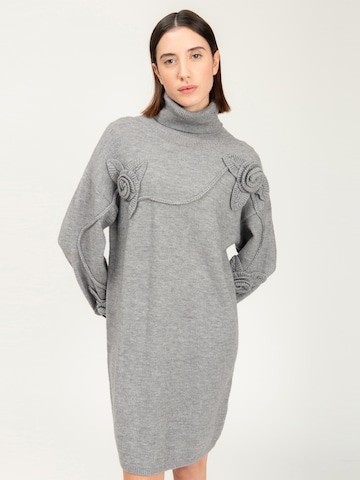 Influencer - Vestido em cinzento: frente