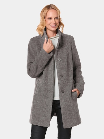 Manteau mi-saison Goldner en gris : devant