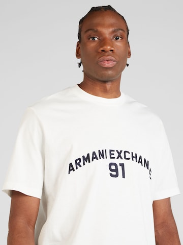 ARMANI EXCHANGE Tričko – bílá