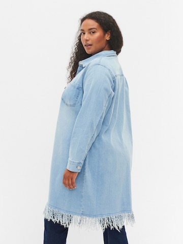 Zizzi Between-Season Jacket 'JRAGNHILD' in Blue