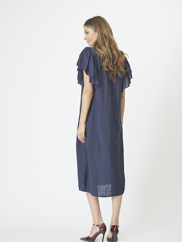 Robe ' Hera' co'couture en bleu