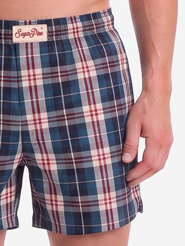 Boxers ' Mix Karos ' Sugar Pine en bleu