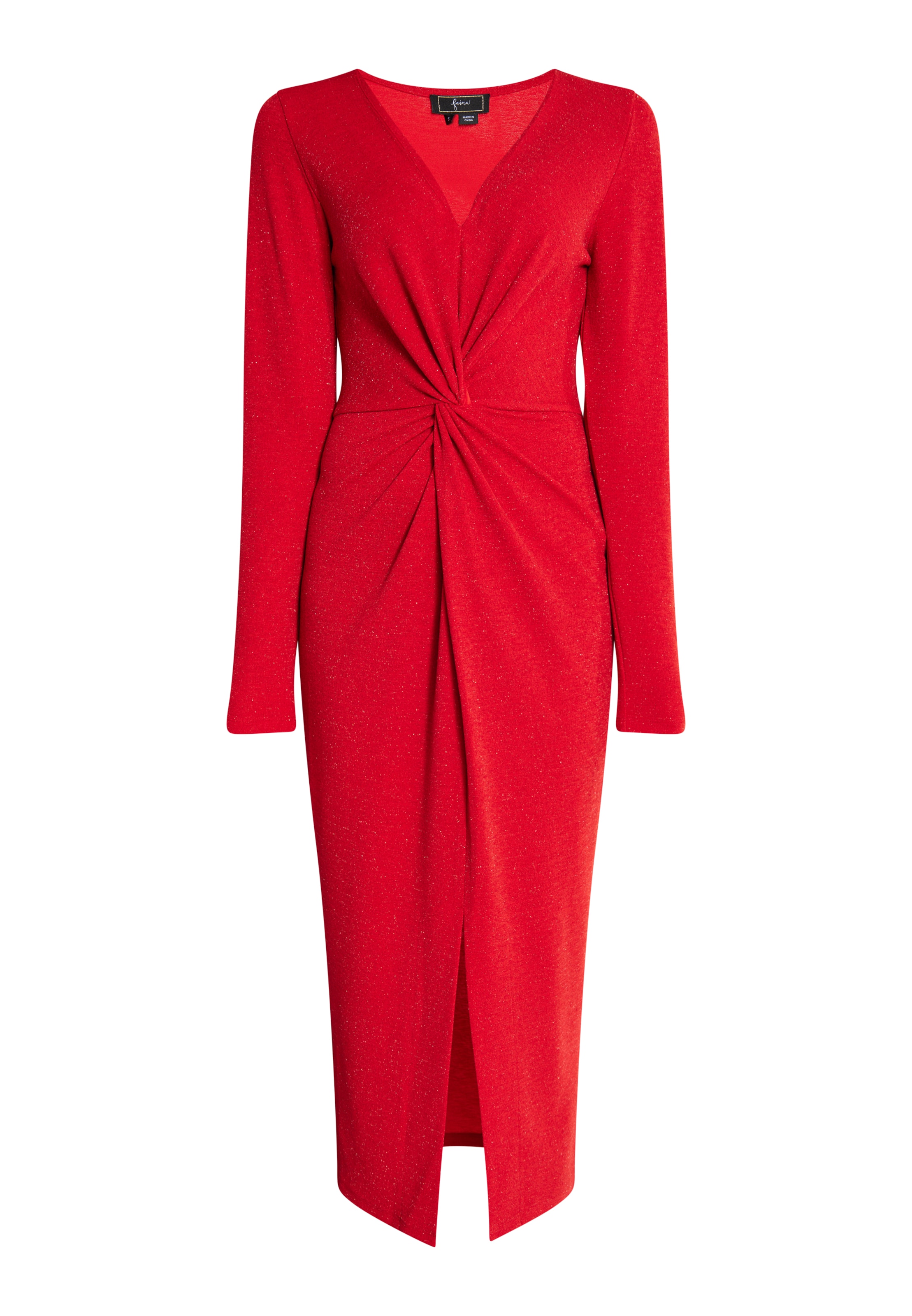 faina Cocktailmekko värissä punainen: etupuoli