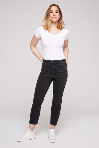 Soccx Wide Leg Jeans 'LE:A' in Schwarz