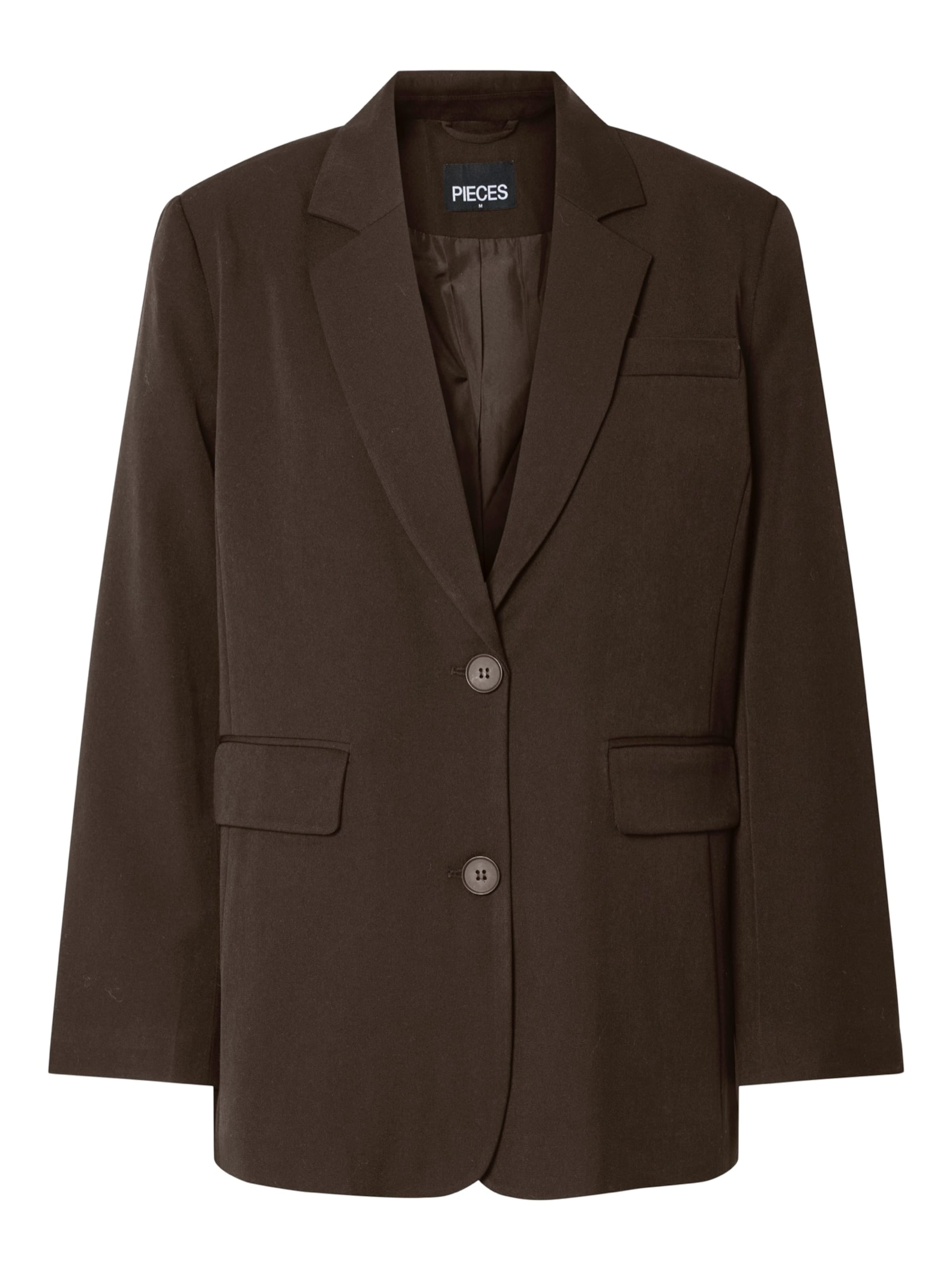 PIECES Bleiser 'PCKamil', värv pruun: eest vaates