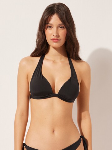 CALZEDONIA Triangel Bikinitop 'INDONESIA' in Schwarz: Vorderseite