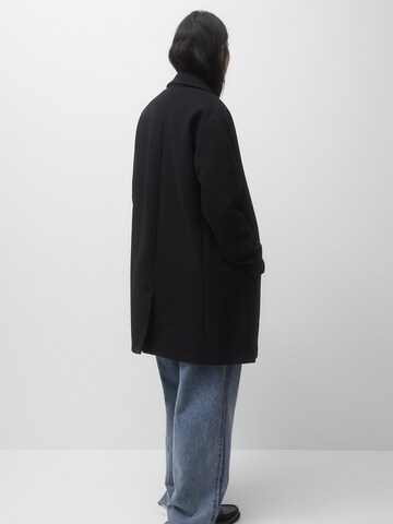 Pull&Bear Between-Seasons Coat in Black