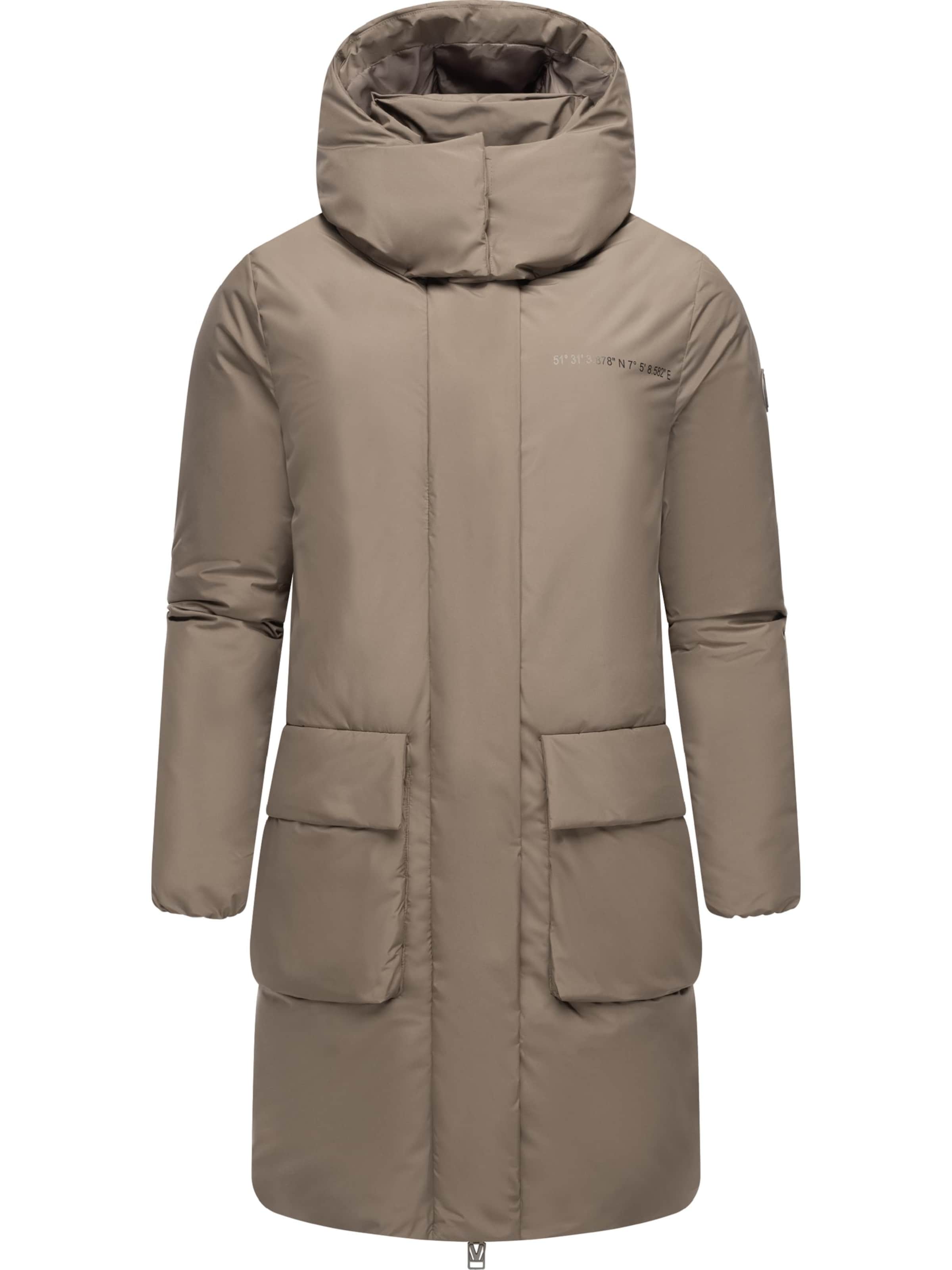 MARIKOO Vinterkappa 'Nanami 16' i brun: framsida