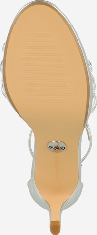 BUFFALO Remienkové sandále 'Melissa 2' - strieborná