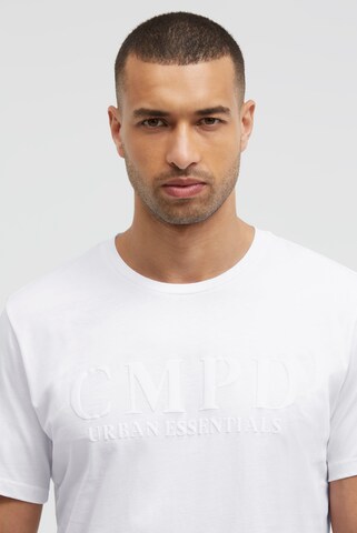 CMPD T-Shirt mit Puffprint in Weiß